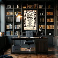 E-Z Magic Catalog Vintage Magic Tricks Artistic Poster