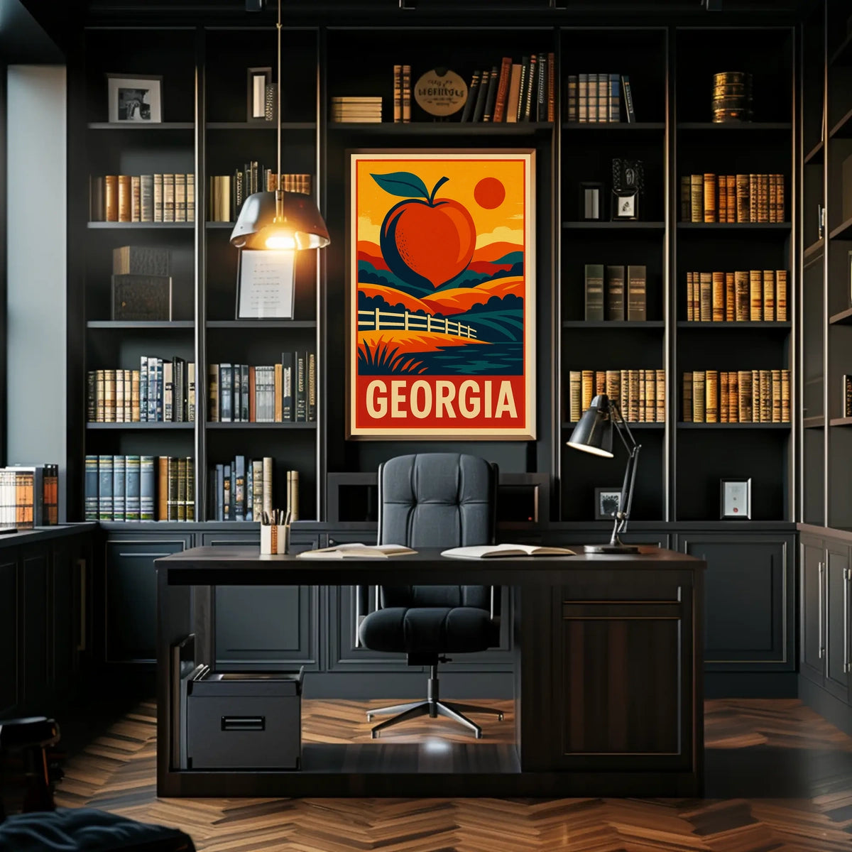 Georgia The Peach State Poster