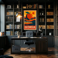 Georgia The Peach State Poster