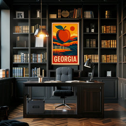 Georgia The Peach State Poster