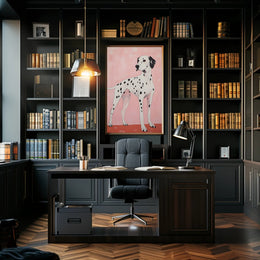 Dalmatian Portrait Poster Modern Minimalist Wall Art