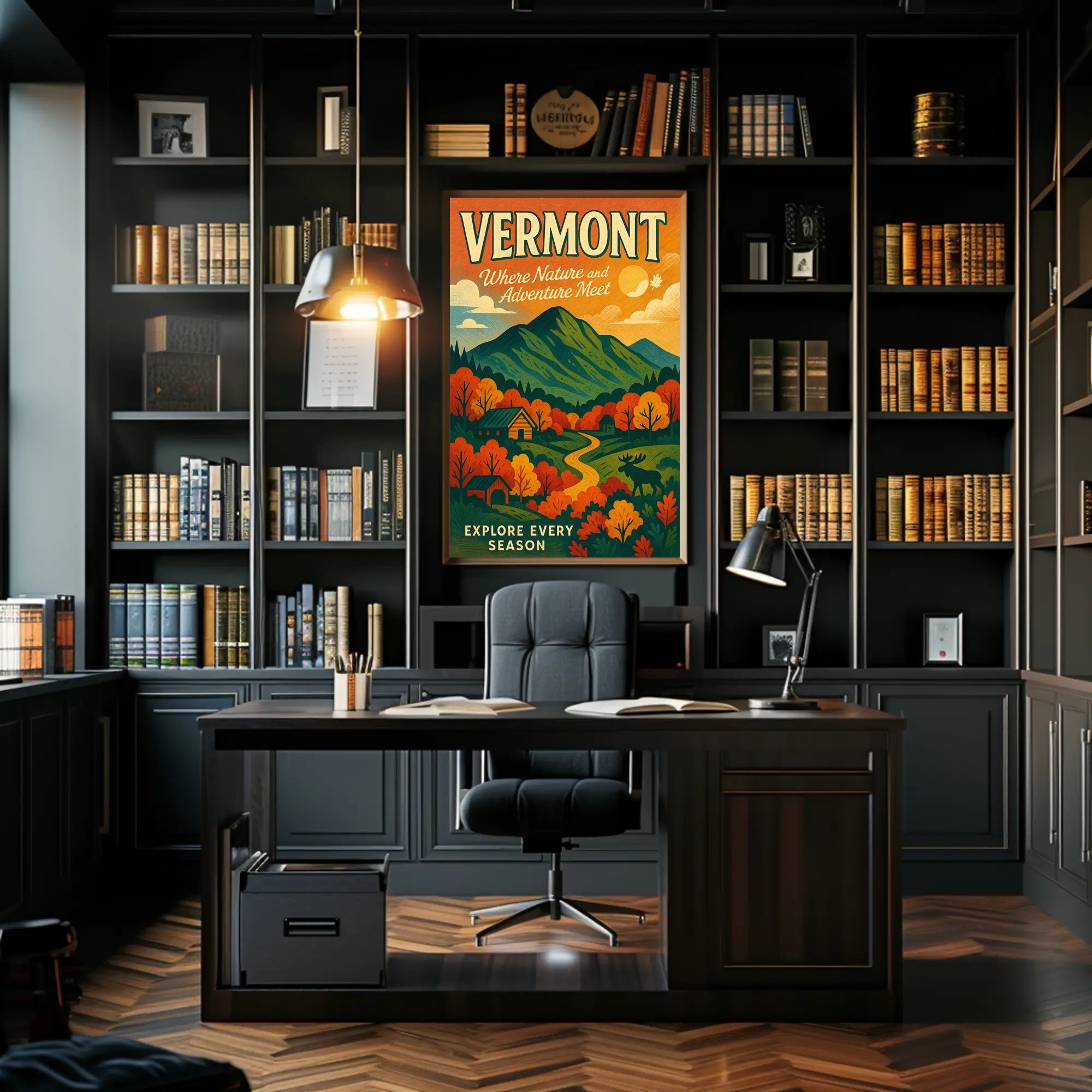 Vermont Adventure Wall Art Print Decor