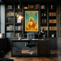 Sacred Jesus Vintage Art Religious Heritage Poster