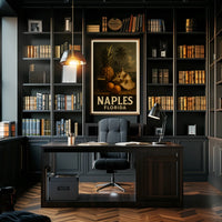 Tropical Essence Of Naples Poster Coastal Wall Art Decor