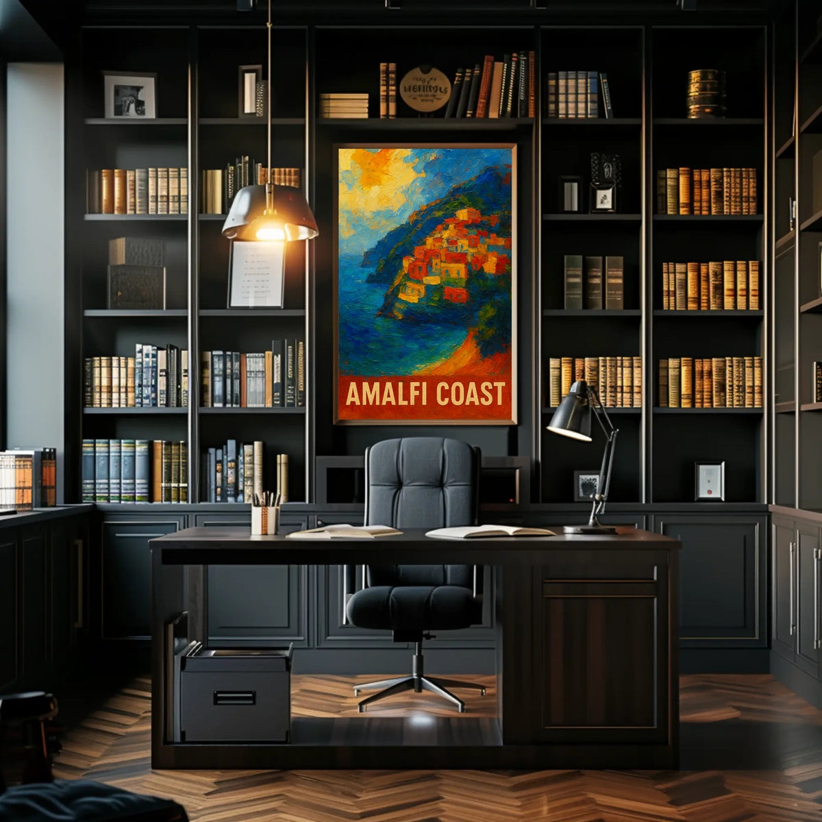 Amalfi Coast Poster Wall Art For Coastal Decor Gift
