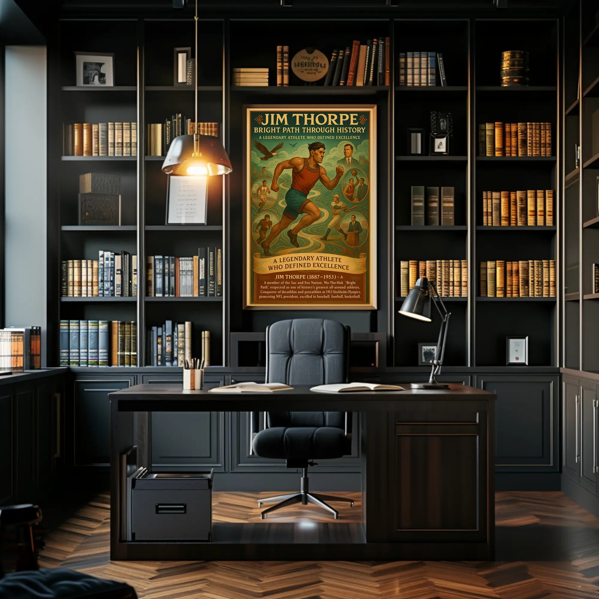 Jim Thorpe: Bright Path Through History Poster