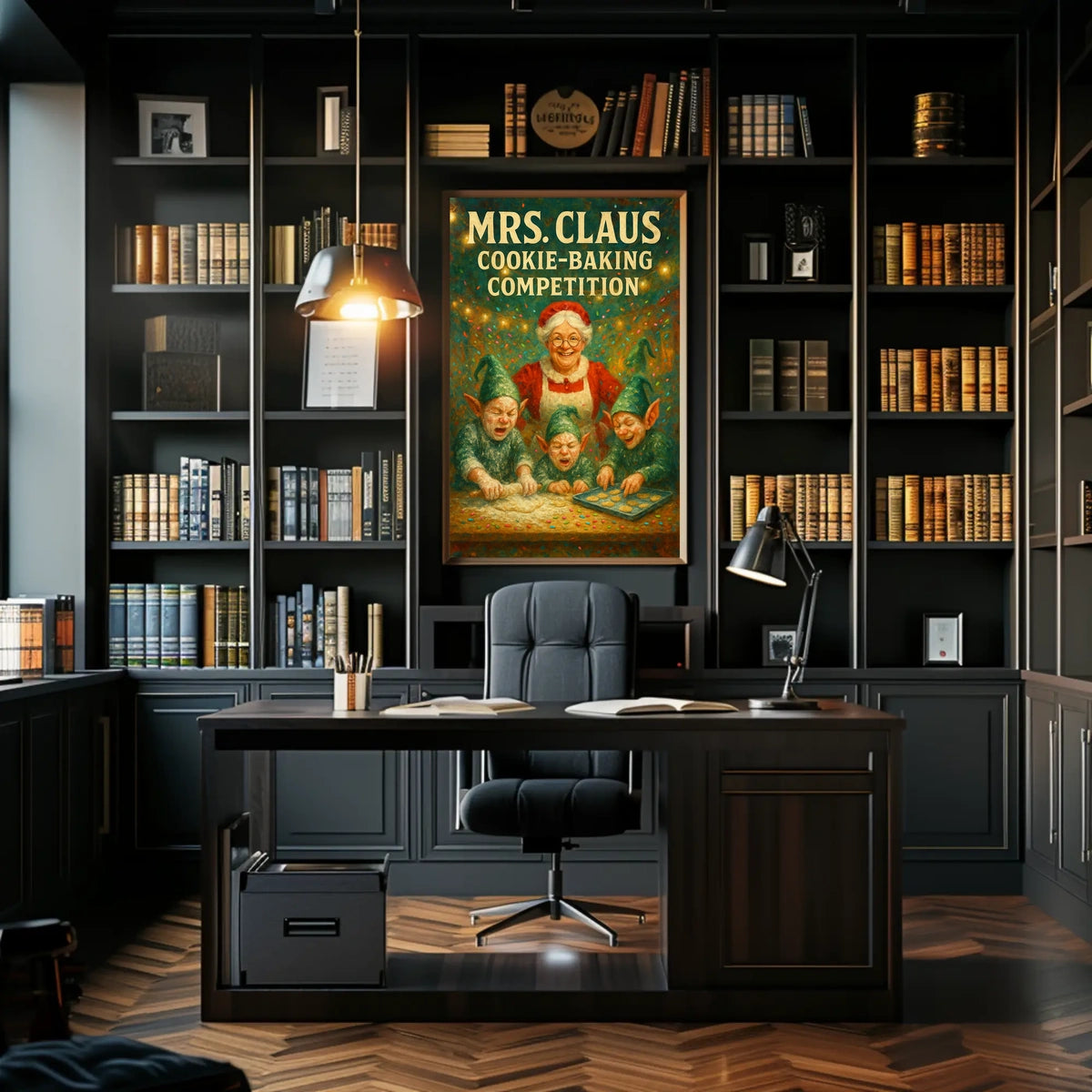 Mrs. Claus Cookie-Baking Competition Poster