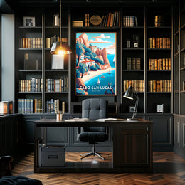 Cabo San Lucas Tranquil Seaside View Travel Poster