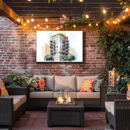 Urban Architectural Watercolor Poster