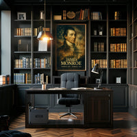 James Monroe 5th President of the United States Double Exposure Poster