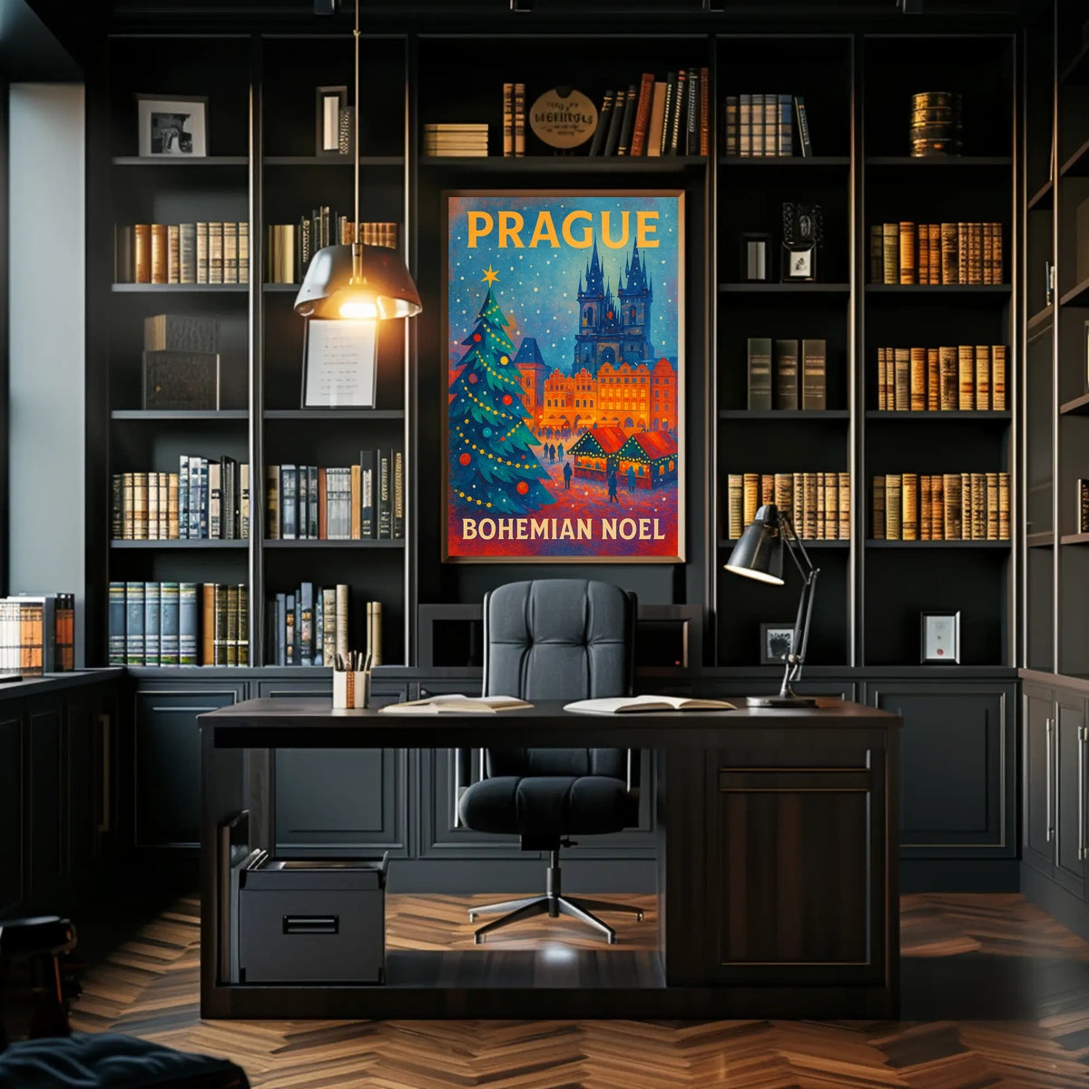 Prague Bohemian Noel Poster