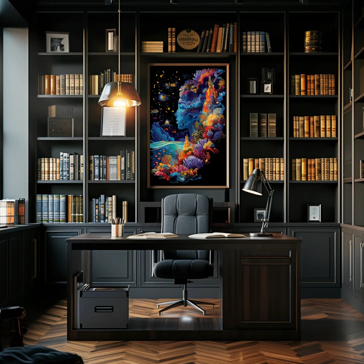 Surreal Cosmic Underwater Artistry Abstract, Artistic, or Pop Culture Poster