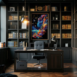 Surreal Cosmic Underwater Artistry Abstract, Artistic, or Pop Culture Poster