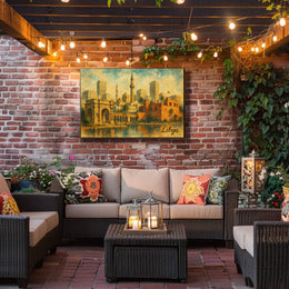 Libya Architectural Desert Cityscape Splendor Poster