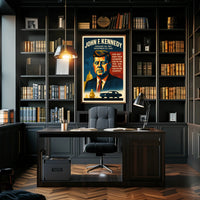 John F. Kennedy Vintage Patriotic Historical or Presidential Poster