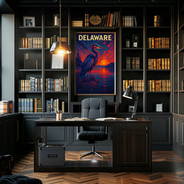 Delaware Sunset Poster