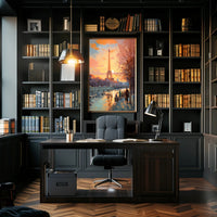 Parisian Sunset Stroll Poster