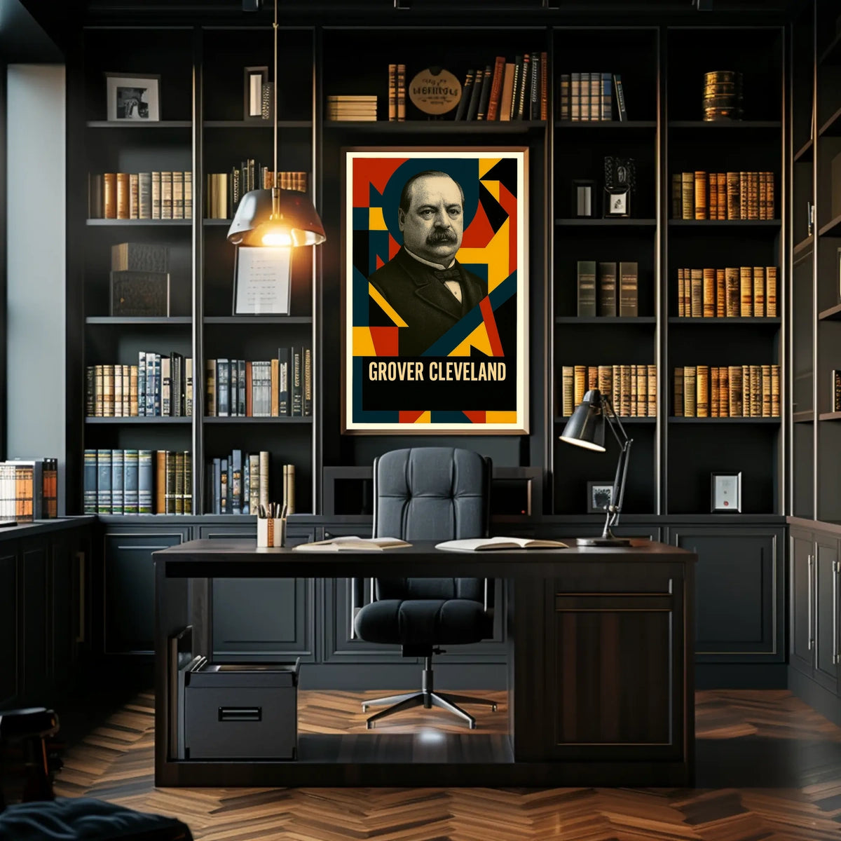 Grover Cleveland 22nd President of the United States Abstract Pop Poster