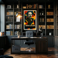 Grover Cleveland 22nd President of the United States Abstract Pop Poster