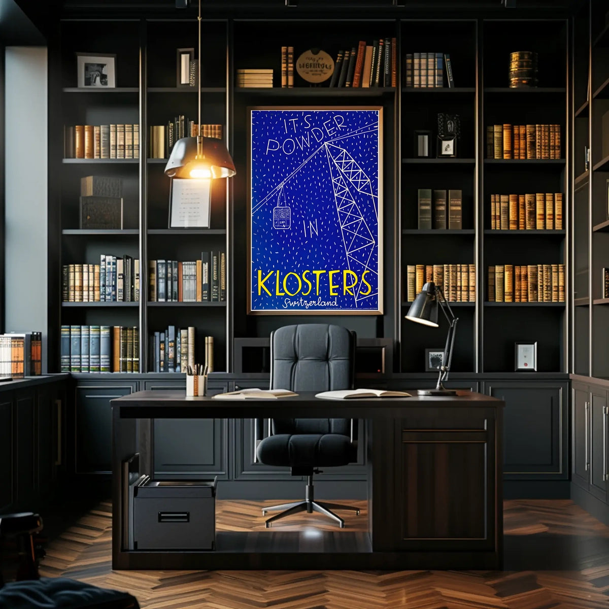 Powder In Klosters Poster
