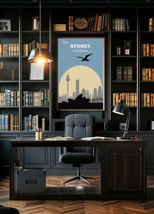 Visit Sydney Australia Travel Poster