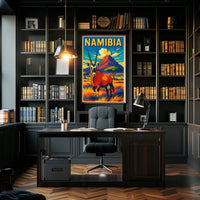 Namibia Wildlife Poster