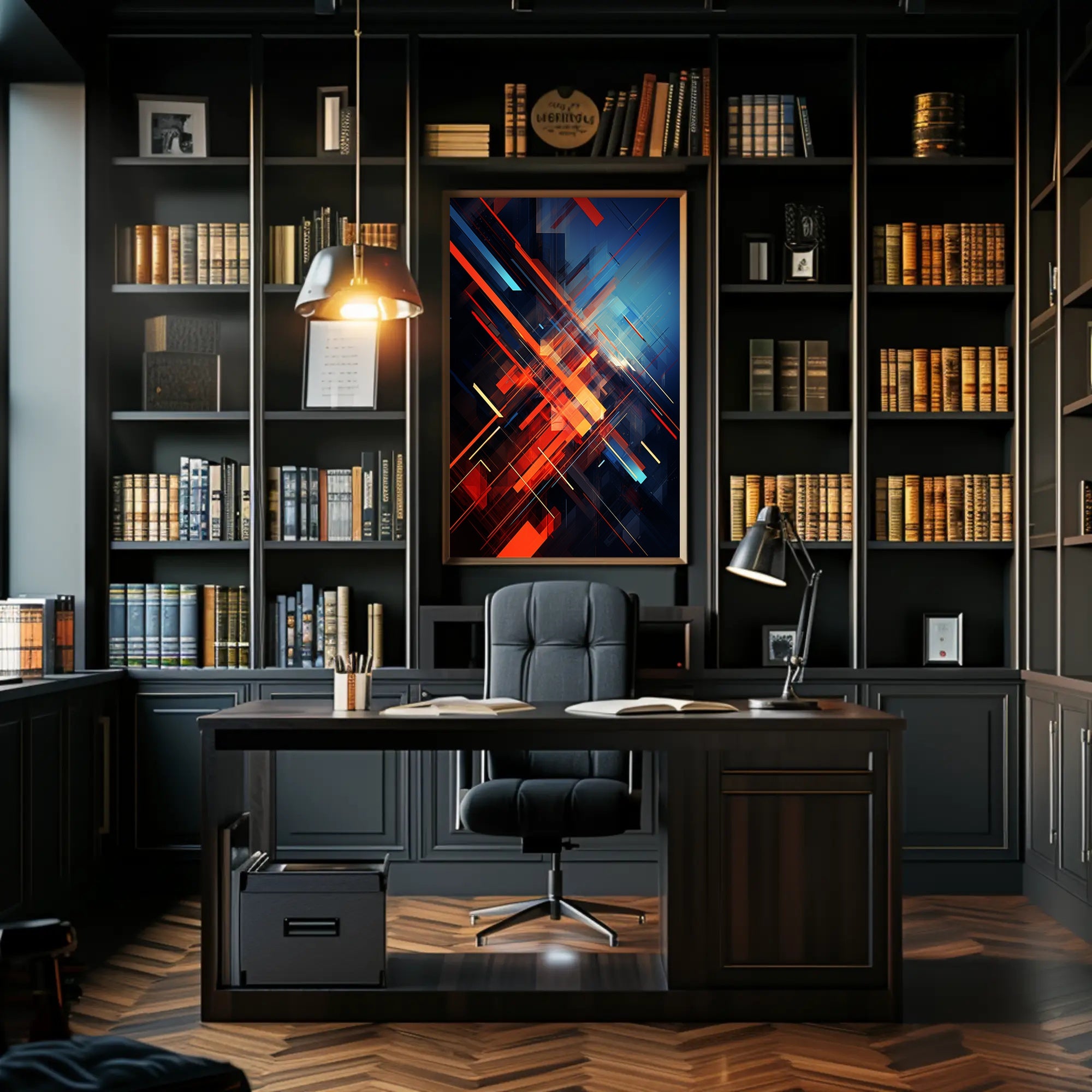 Dynamic Abstract Composition Abstract Poster PosterGoat