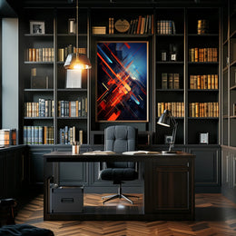 Dynamic Abstract Composition Abstract Poster PosterGoat