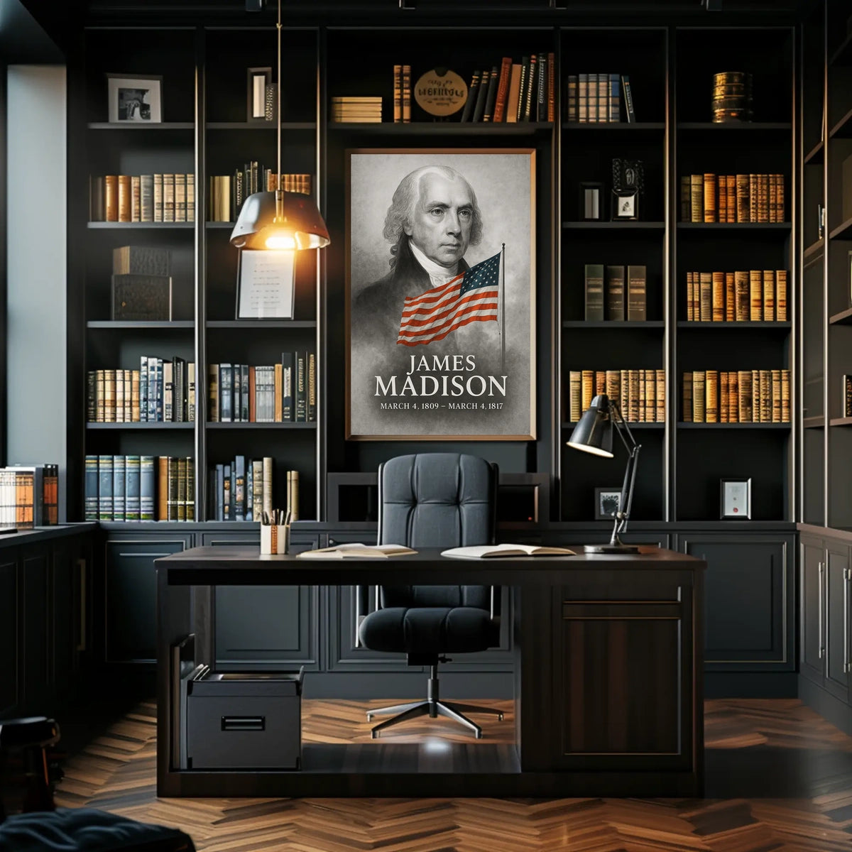 James Madison 4th President of the United States Reflections Poster