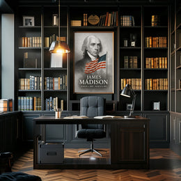 James Madison 4th President of the United States Reflections Poster