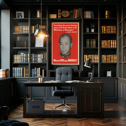 U.S. Wartime Propaganda Poster Featuring Admiral Yamamoto Poster PosterGoat