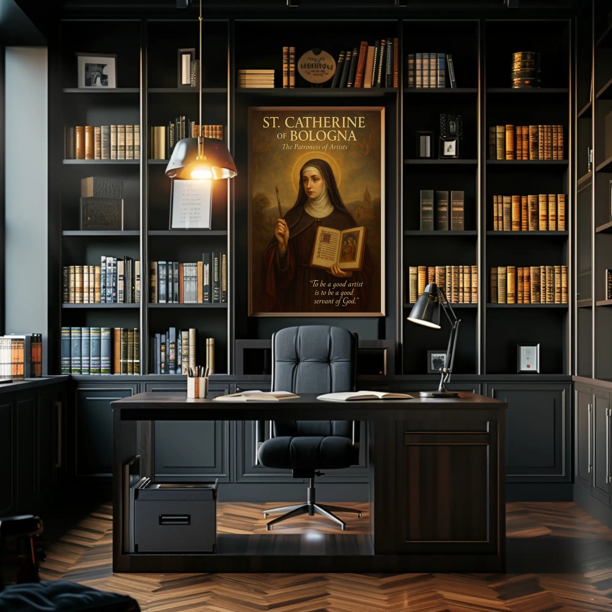 St. Catherine Of Bologna The Patroness Poster