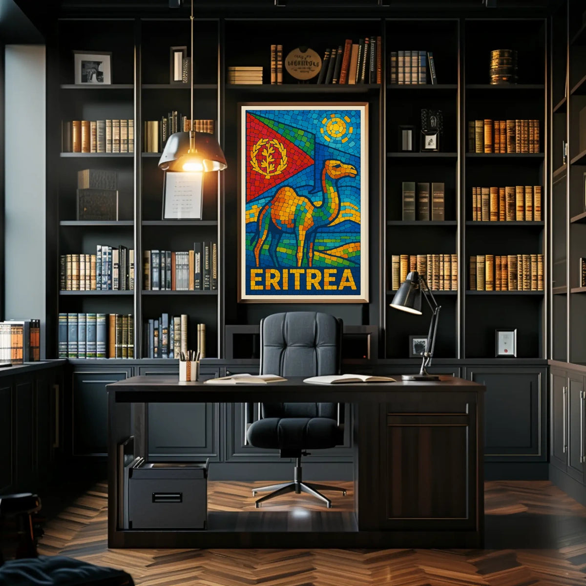 Eritrea Mosaic Art Poster
