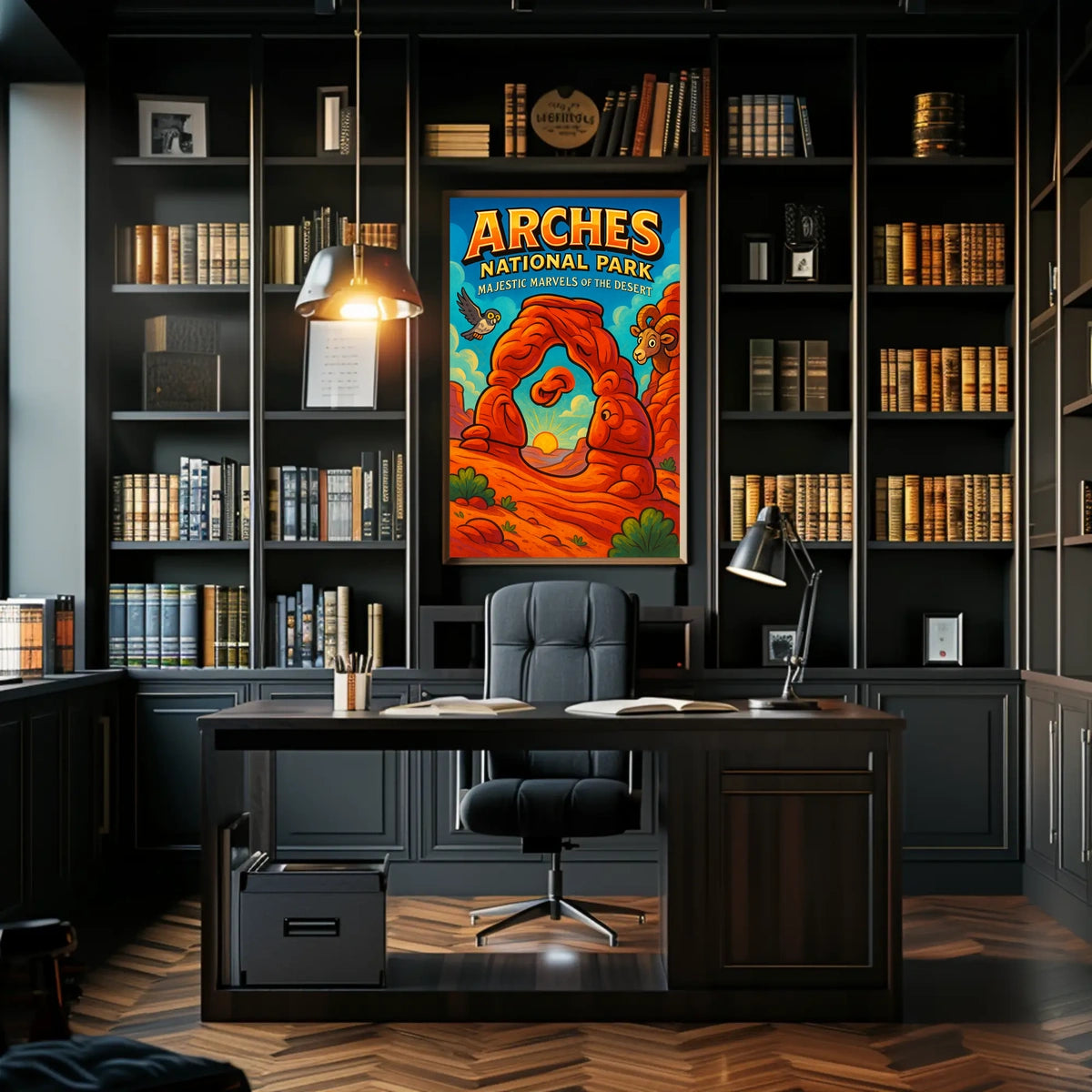 Arches National Park Adventure Travel Poster