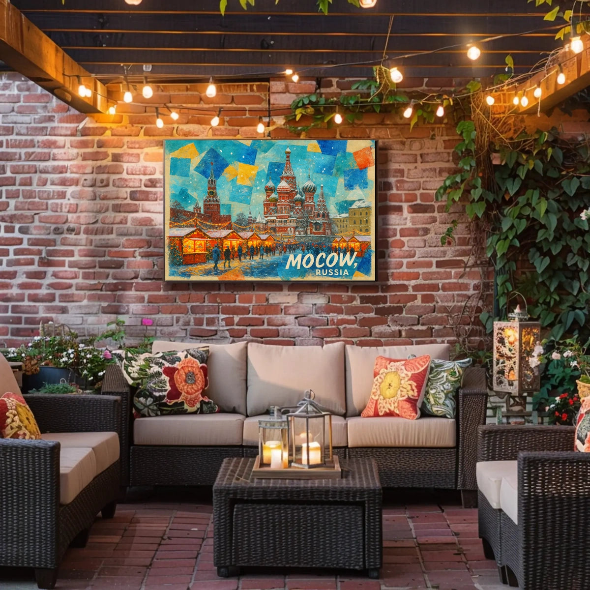 Moscow Winter Market Poster