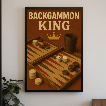 Vintage Poster Backgammon King