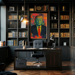 Pop-Art Statue of Liberty Political Propaganda Poster