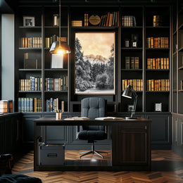 Serene Winter Landscape Nature National Park Poster