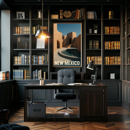 New Mexico Architectural Serenity Poster