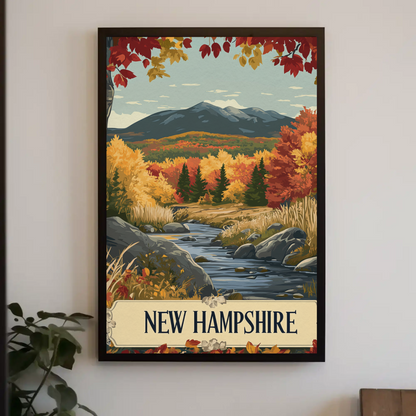 New Hampshire Vintage Poster