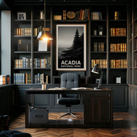 Acadia Coastal Vintage Travel Decor Lovers Poster