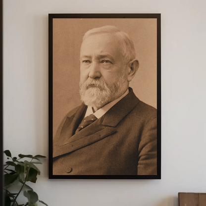 Benjamin Harrison 23rd President Sepia Photo
