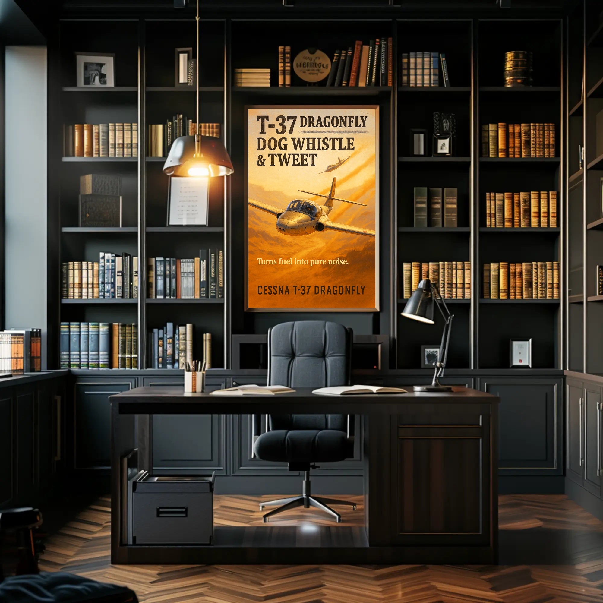 T-37 Dragonfly Dog Whistle & Tweet Poster PosterGoat