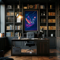 Celestial Swan Odyssey Poster