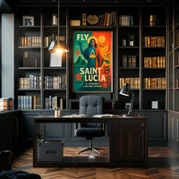 Fly to Saint Lucia Poster