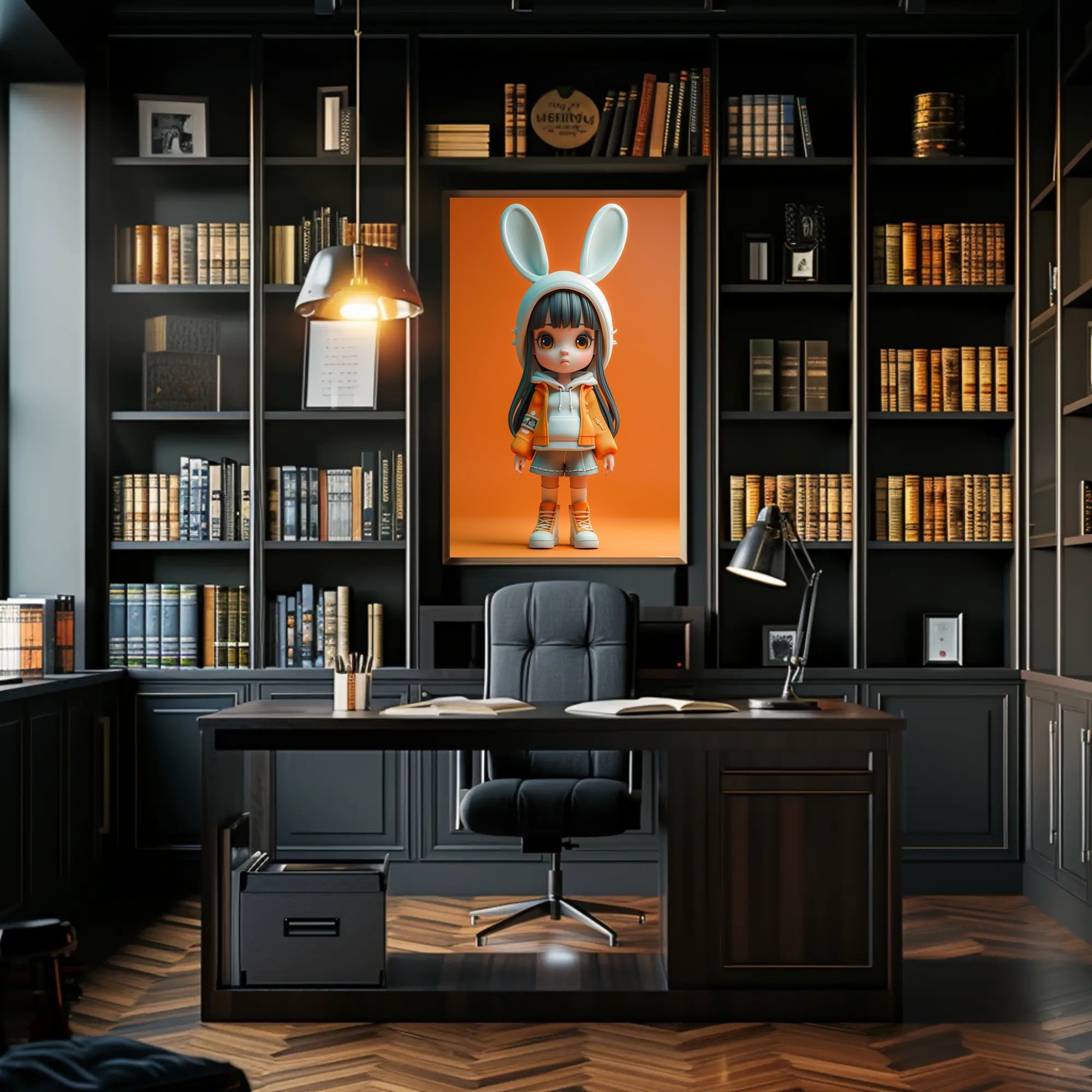 Cute Character Design with Youthful Fashion Pop Culture Poster PosterGoat
