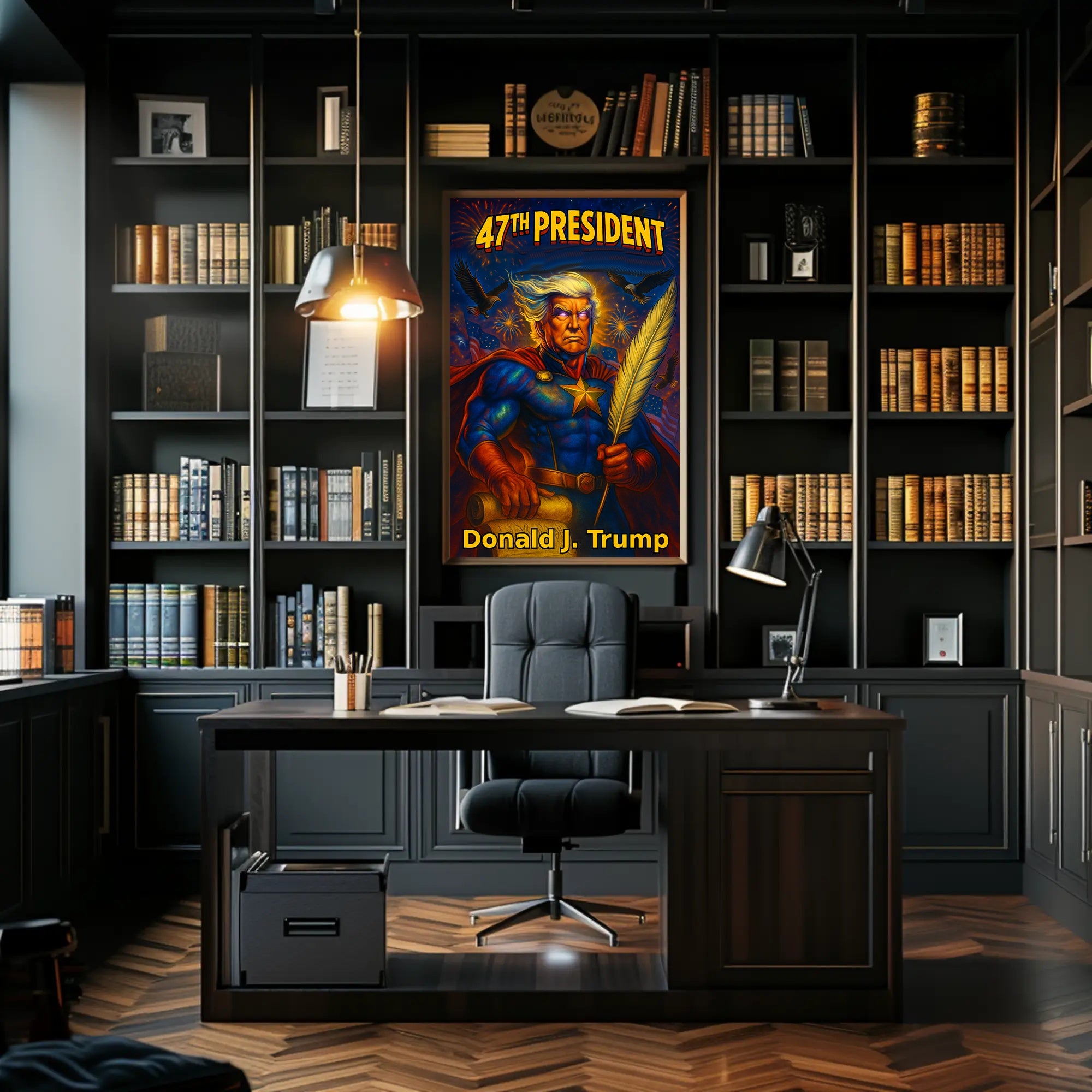 Donald Trump 47th President The Presidential Chronicles Poster PosterGoat