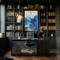 Tranquil Blue Landscape Poster