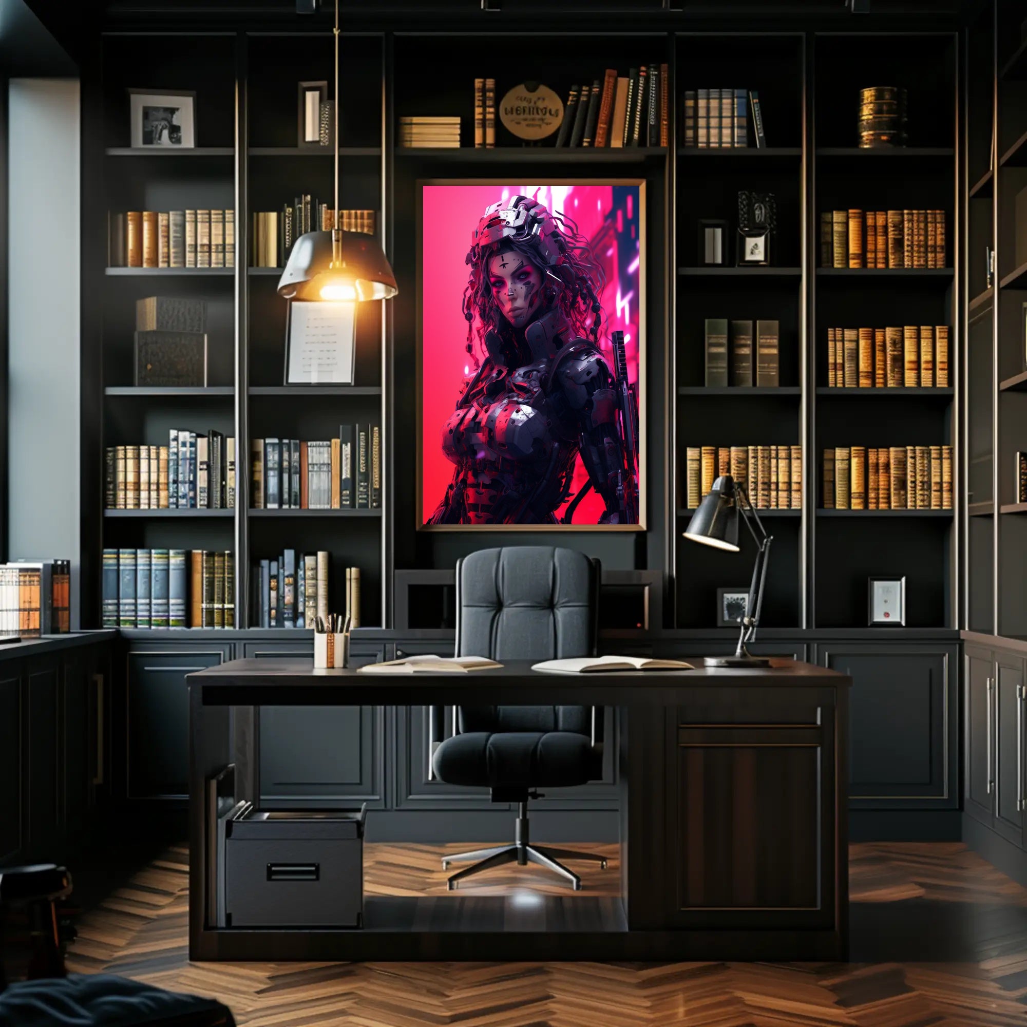 Cybernetic Warrior Poster PosterGoat