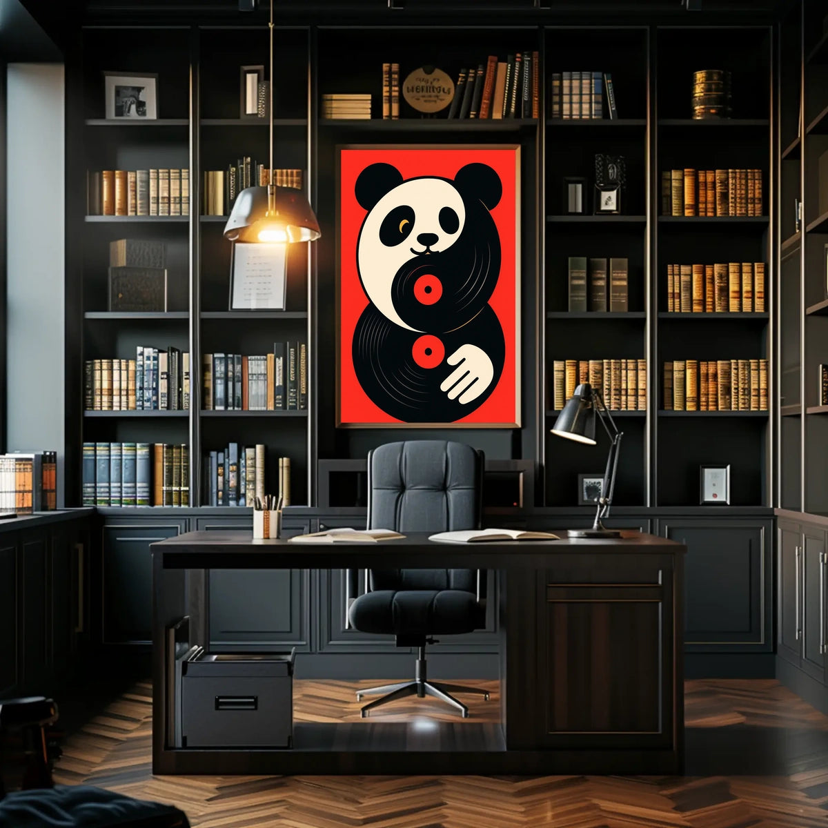 Panda Vinyl Vibes Poster